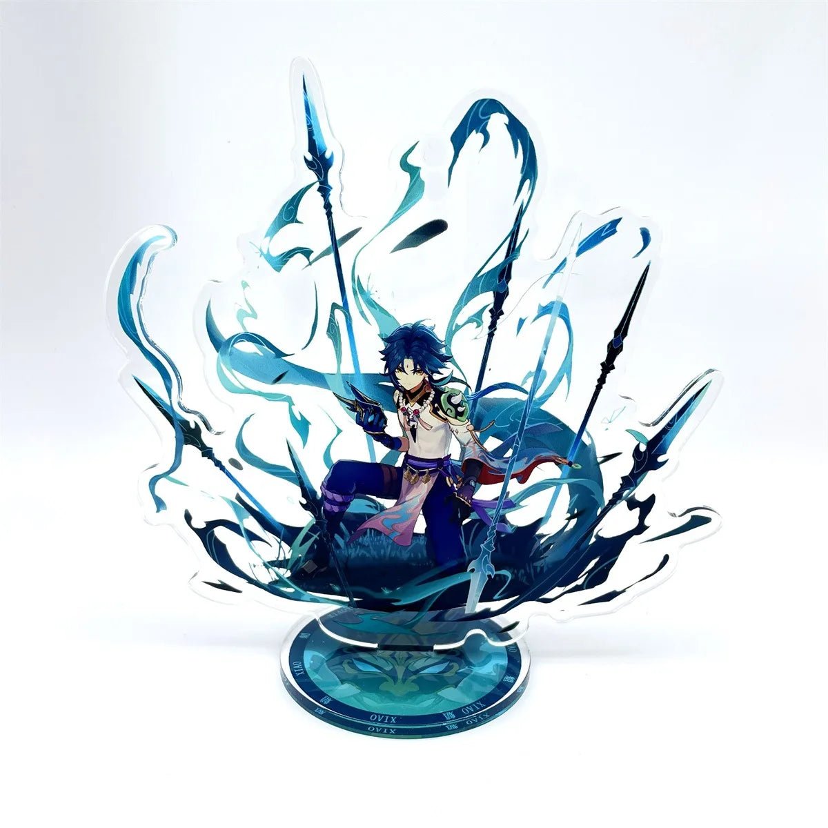 Anime Figure Genshin Impact Furina Arlecchino Xiao Yae Miko Yelan Acrylic Stand Model Plate Desk Decor Standing Sign Fans Gift
