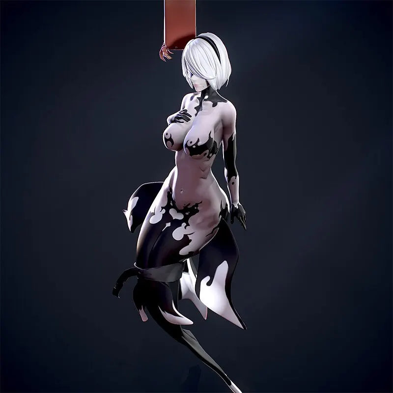 75mm,50mm, miniature model resin figure , Mermaid 2B Nier , Unassembled and unpainted kit