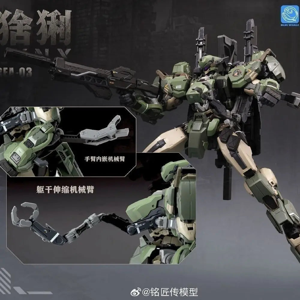 NEW MingjiangZhuan BLUE WHALE REA-03 L.Y.N.X Eurasian Lynx Assembly Model Kit SUNDAY HOBBY Blue Whale Series Toy Gift