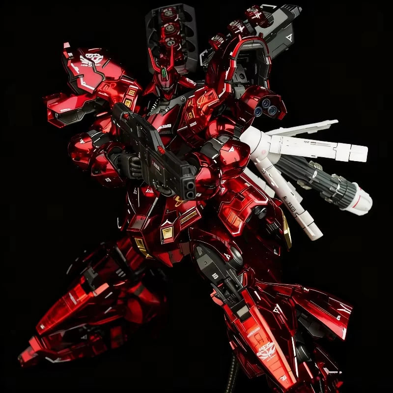 Gaogao Sazabi RG29B Assembly Model Kit RG 1/144 Action Figure Electroplated Color Plastic Robot Collection Model Toy Gift