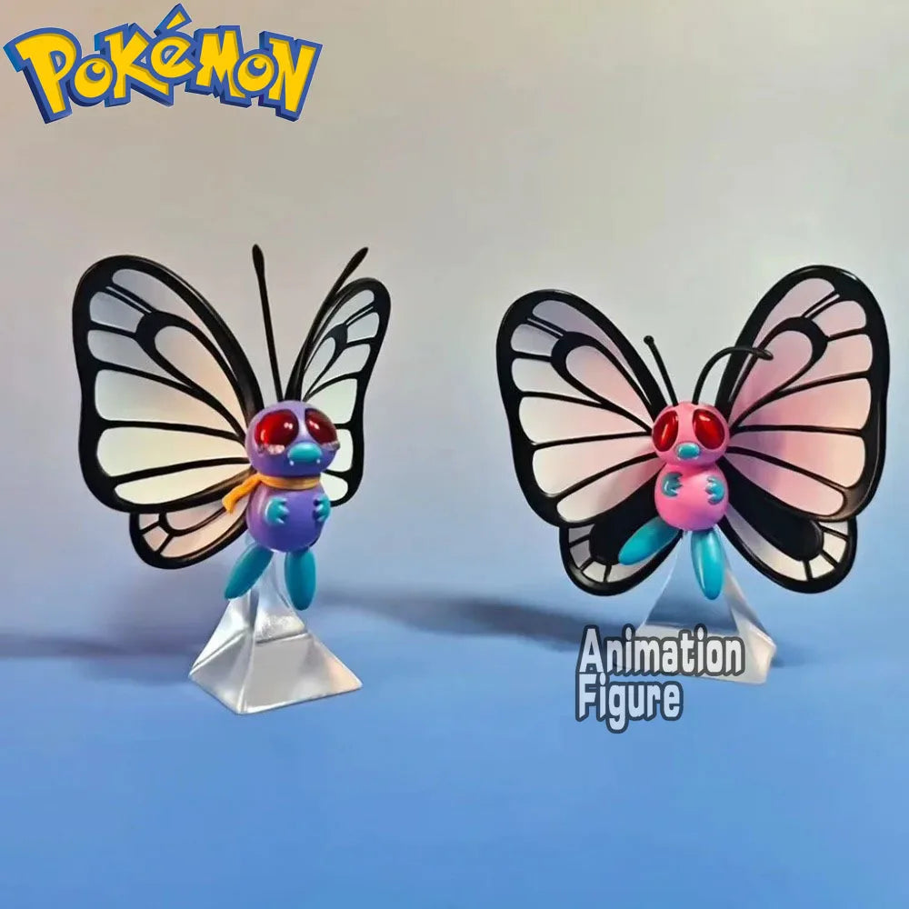 6.5cm/2.56in Anime Pokemon Figure Butterfree Action Figures Pvc Collection Model Toys for Children Gifts
