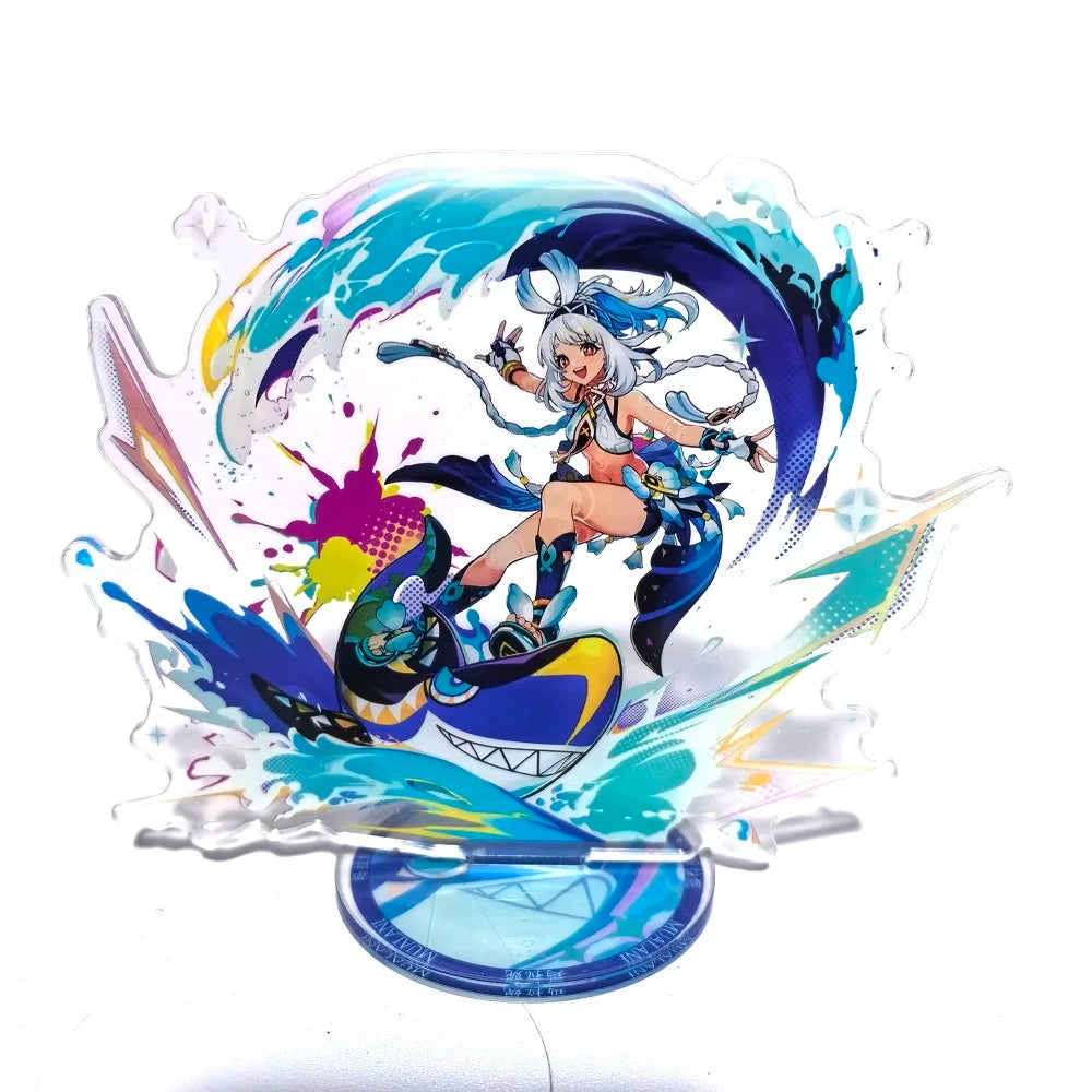 Anime Game Genshin Impact Stand Model Acrylic Action Figure Xilonen Kinich Mualani Creative Toy Gift