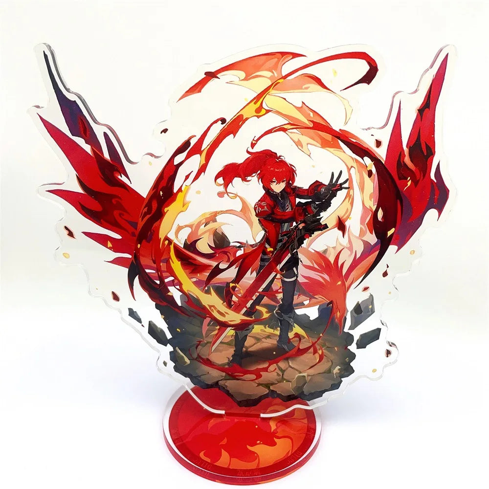 Anime Figure Genshin Impact Furina Arlecchino Xiao Yae Miko Yelan Acrylic Stand Model Plate Desk Decor Standing Sign Fans Gift