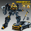 30CM Transformation Optimus Prime Bumblebee Megatron Black Gold Robot Toy Alloy Star Commander Truck Car Toy Action Figure Gift