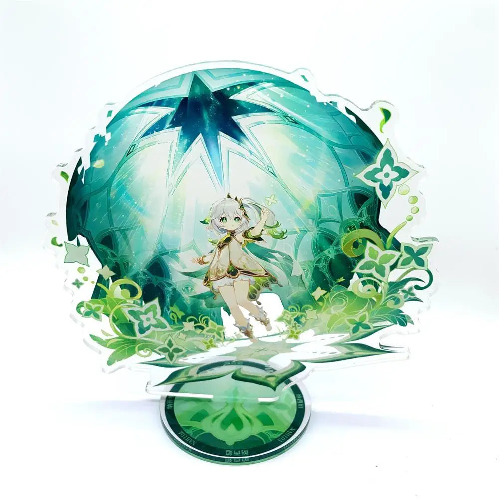 Anime Figure Genshin Impact Furina Arlecchino Xiao Yae Miko Yelan Acrylic Stand Model Plate Desk Decor Standing Sign Fans Gift