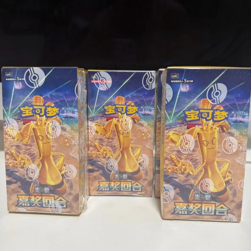 In Stock 100% Original Pokes Ptcg 12.0 Card Cartoon Simplified Chinese Zhu&Purple Deck Construct Advanced Gift Box Birthday Gift