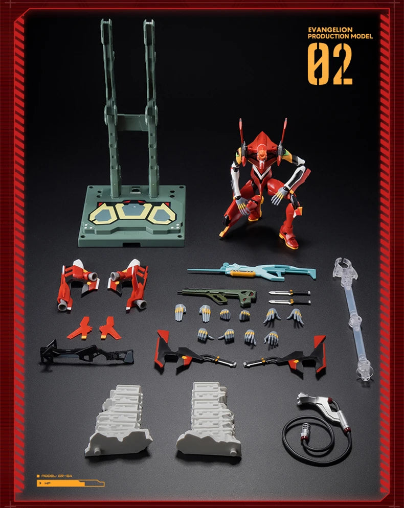 BLOKEES Original EVANGELION-02 01 08 EVA00 NEON GENESIS EVANGELION Asuka Shinji Assembled Action Figure Anime Robot Armor Toys