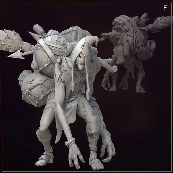 32mm , miniature model resin figure ，Merchants of the dark alley , Unassembled and unpainted kit