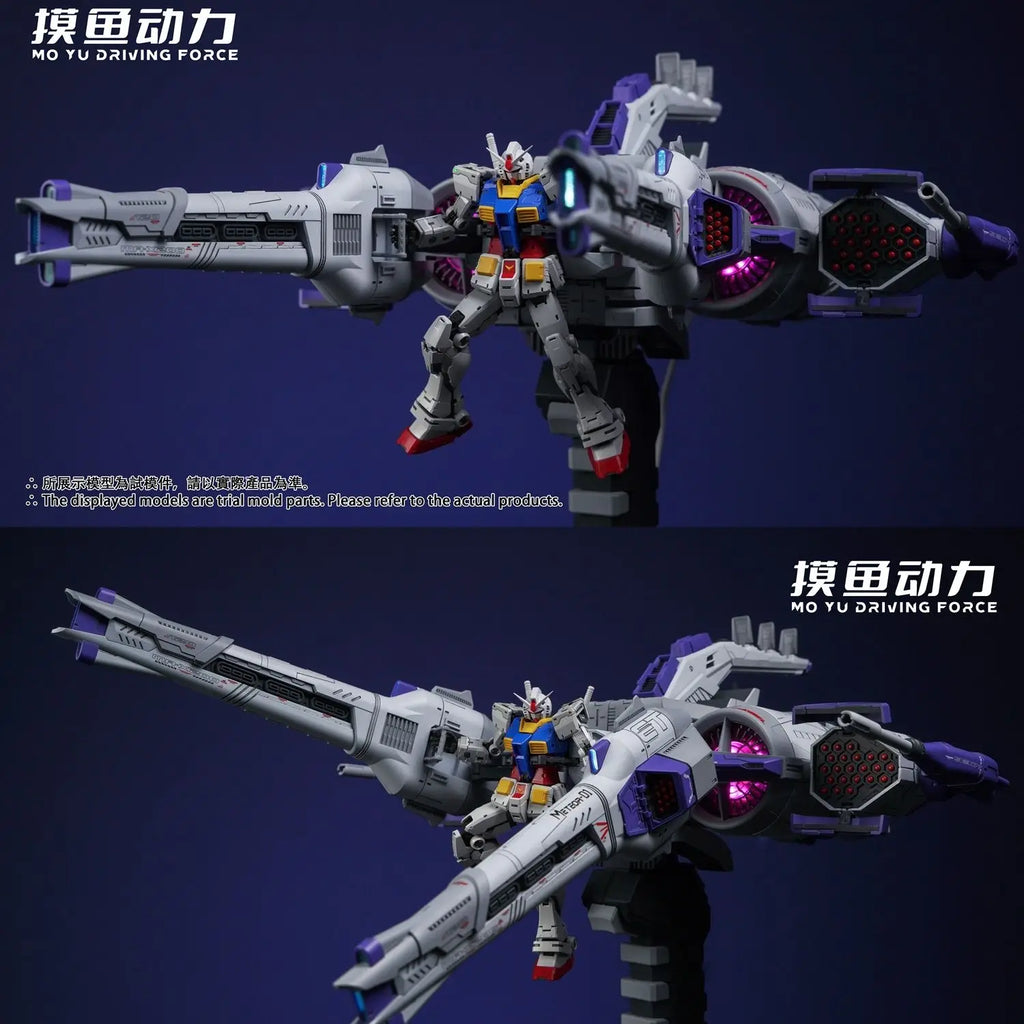 MO YU DRIVING FORCE Meteor Mobile Suit Action Figure 1/144 Flying Backpack Equipment Embedded Assemble Model Toys With Light