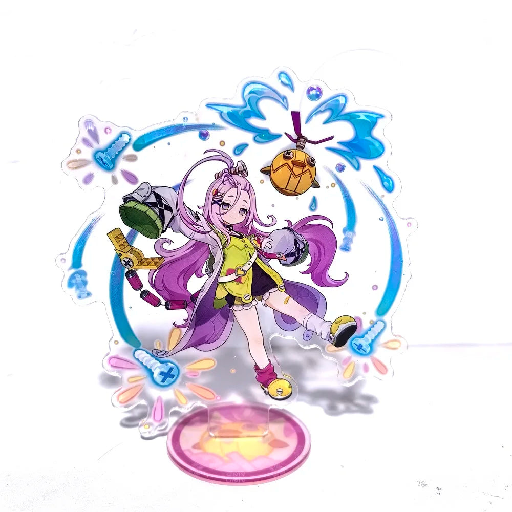 Anime Game Genshin Impact Stand Model Acrylic Action Figure Xilonen Kinich Mualani Creative Toy Gift