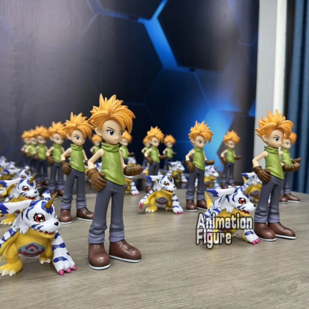 8-16.5cm Anime Digimon Adventure Figure Ishida Yamato And Gabumon Action Figure PVC Collectible Model Toys Gifts