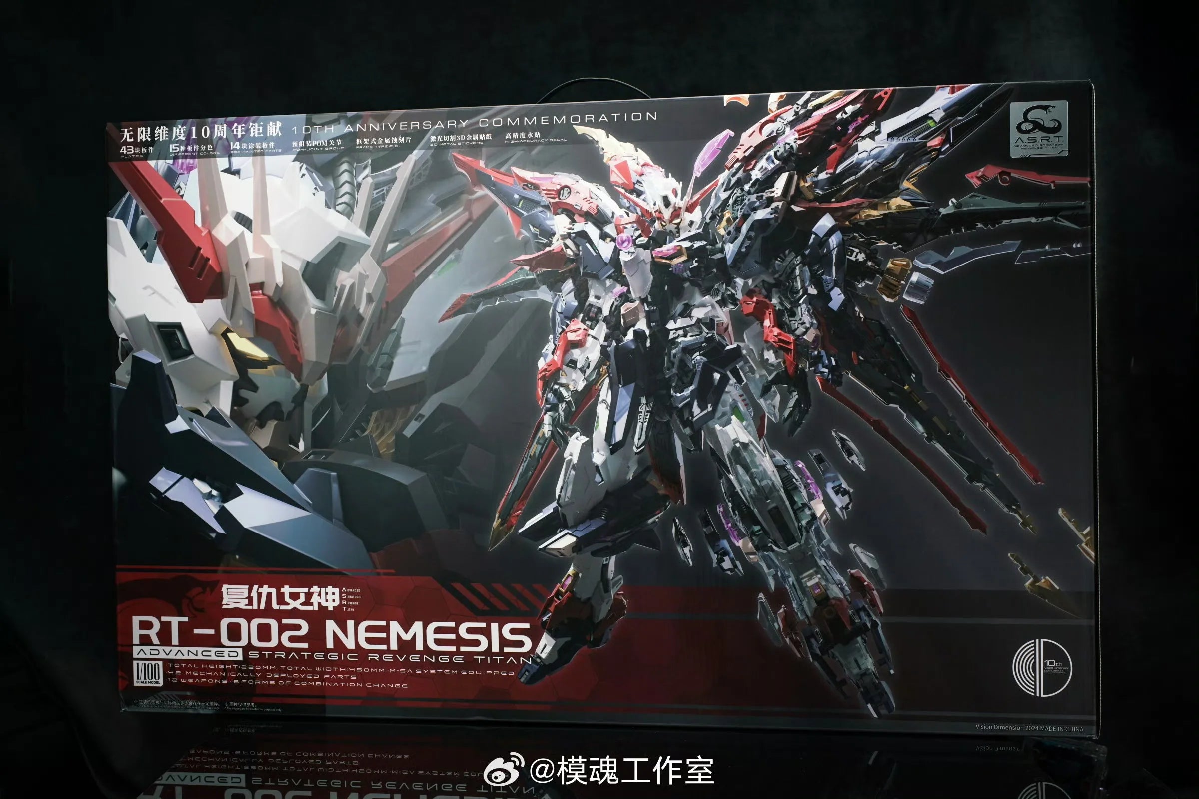 In Stock Nemesis Infinite Dimension Strategic Revenge Titan Rt-002 Action Figure 1/100 Assembly Model Abs Children Toys Gift