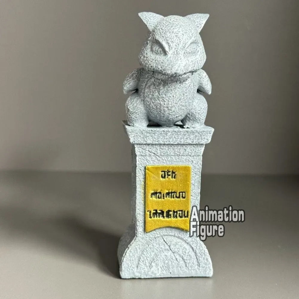 10.5cm/4.13in Anime Pokemen Figure Resin Pokémon Gym Stone Statue Action Figures Pvc Collection Model Toys for Children