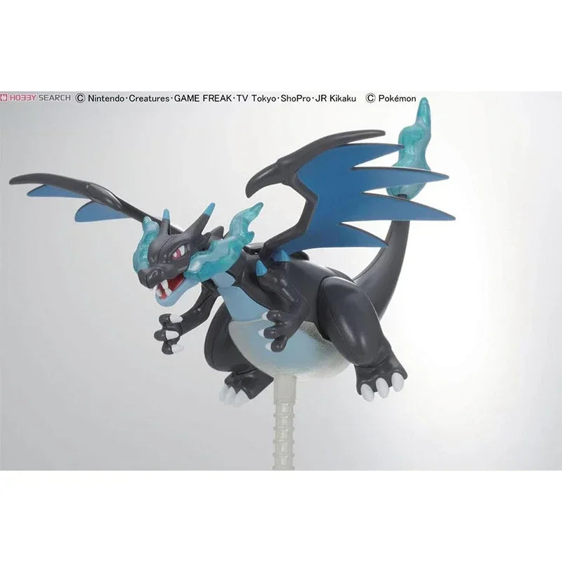 Bandai POKEMON Poke Pla Mega Charizard Aninm full Action Assembly Figure Model ornament Toy Gifts for Kid birthday present