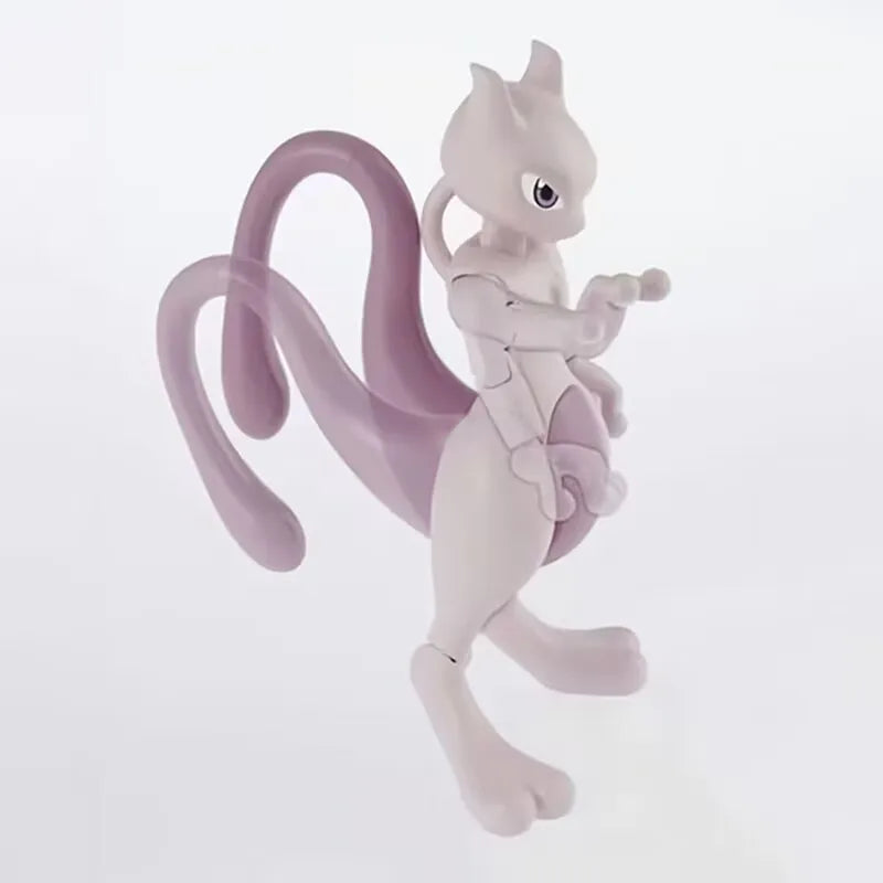 Original Bandai Pokemon Figures Mewtwo Model Kit Quick Series Assembly Figures Collectible Ornaments Figure Model Toys 8Cm