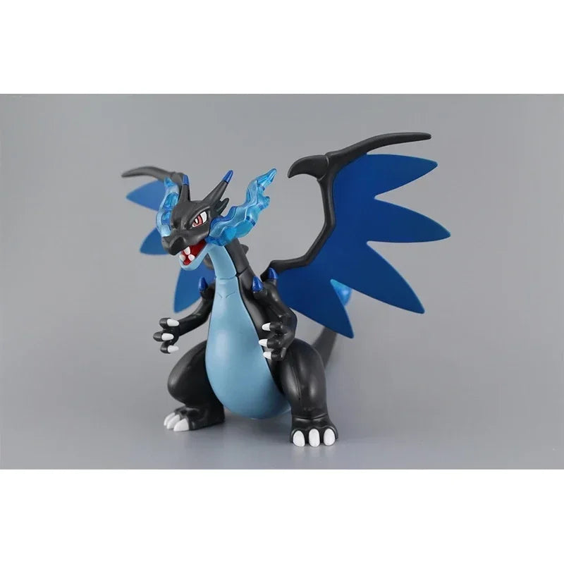 Bandai POKEMON Poke Pla Mega Charizard Aninm full Action Assembly Figure Model ornament Toy Gifts for Kid birthday present