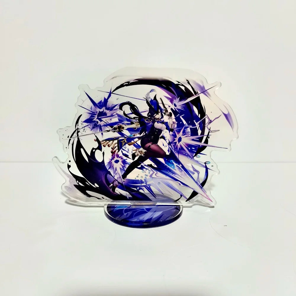 Anime Figure Genshin Impact Furina Arlecchino Xiao Yae Miko Yelan Acrylic Stand Model Plate Desk Decor Standing Sign Fans Gift