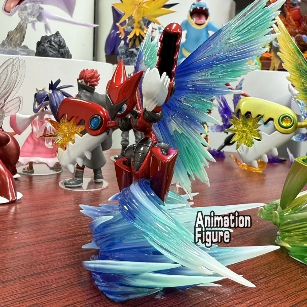 10cm/3.93in Anime Pokemen Figure Mega Scizor Action Figures Pvc Collection Model Toys for Children Gifts