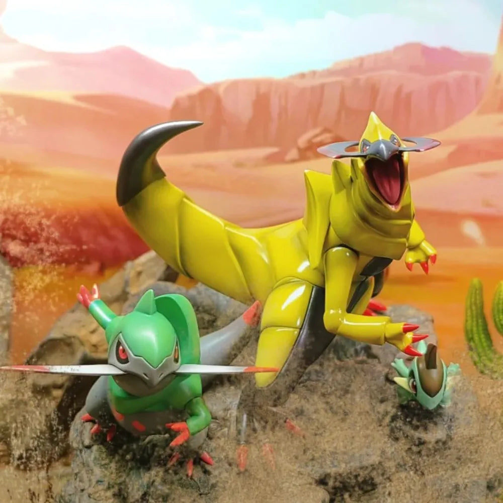 3-9cm Anime Pokemon Figure Haxorus Combination Action Figures Pvc Collection Model Toys for Children Gifts