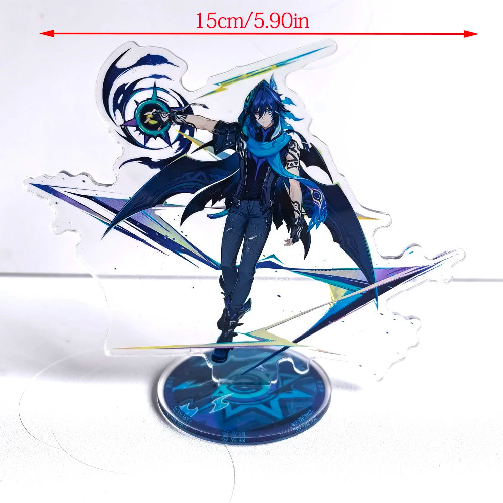 Anime Game Genshin Impact Stand Model Acrylic Action Figure Xilonen Kinich Mualani Creative Toy Gift