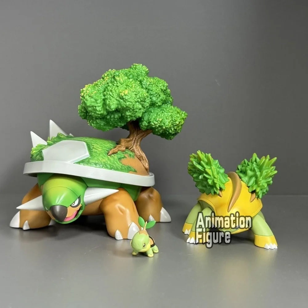 2-11cm Anime Pokemon Figure Torterra Evolutionary Group Action Figures Pvc Collection Model Toys for Children Gifts