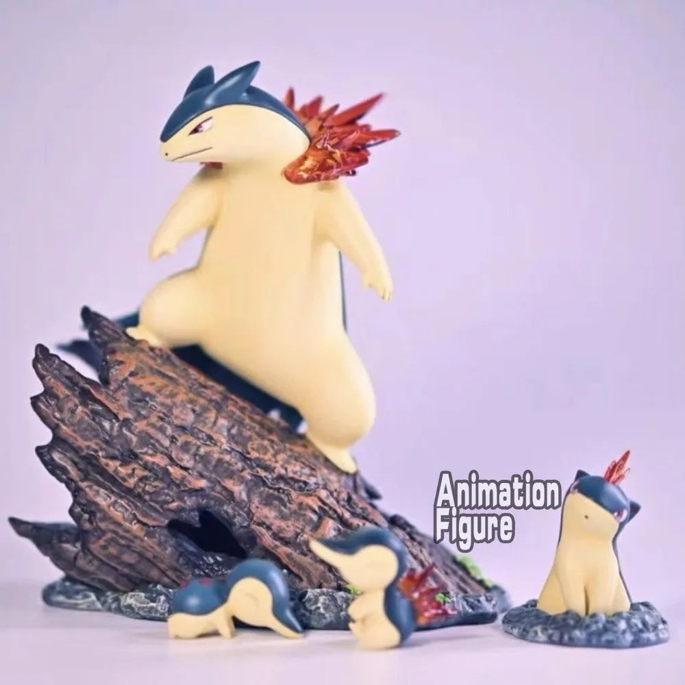 13cm/5.12in Anime Digimon Adventure Figure Typhlosion Combination Action Figures Pvc Statue Collection Model Toys Gifts