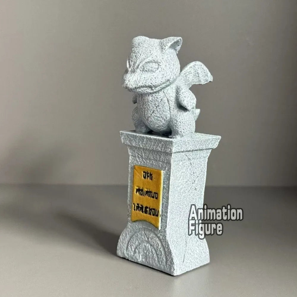 10.5cm/4.13in Anime Pokemen Figure Resin Pokémon Gym Stone Statue Action Figures Pvc Collection Model Toys for Children
