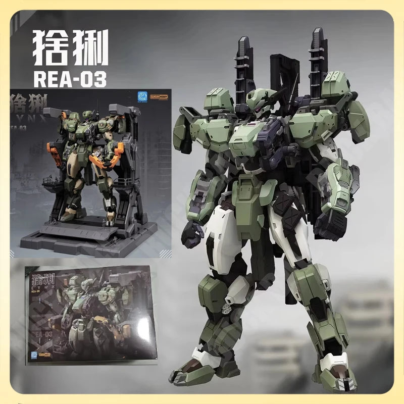 NEW MingjiangZhuan BLUE WHALE REA-03 L.Y.N.X Eurasian Lynx Assembly Model Kit SUNDAY HOBBY Blue Whale Series Toy Gift