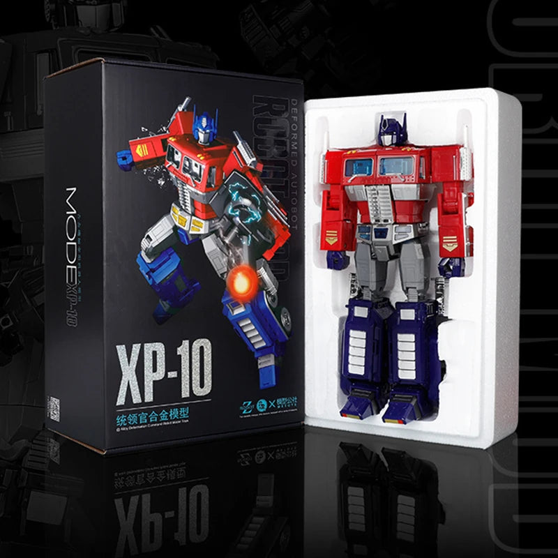 30CM Transformation Optimus Prime Bumblebee Megatron Black Gold Robot Toy Alloy Star Commander Truck Car Toy Action Figure Gift