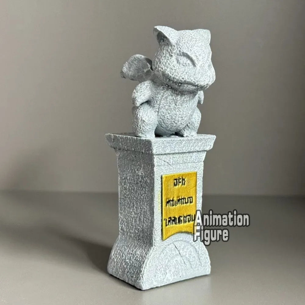 10.5cm/4.13in Anime Pokemen Figure Resin Pokémon Gym Stone Statue Action Figures Pvc Collection Model Toys for Children