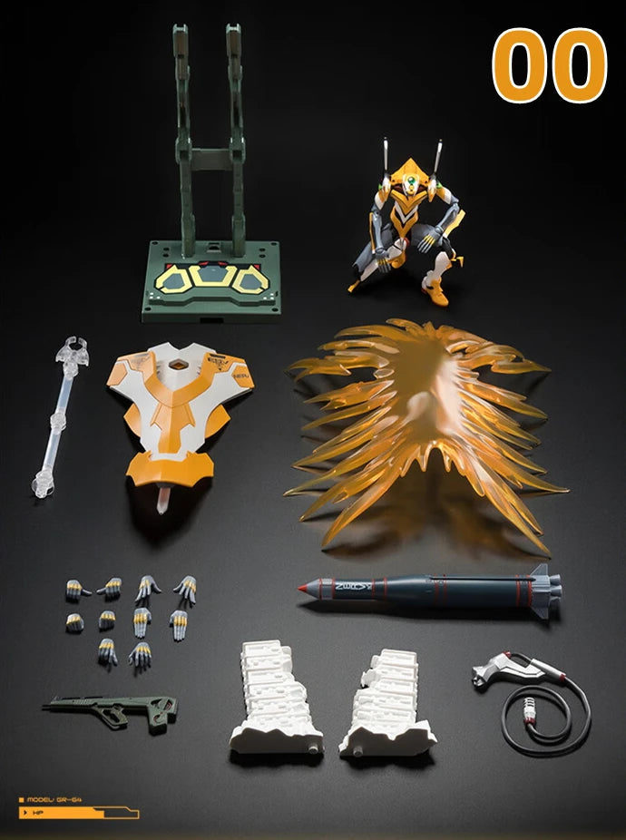 BLOKEES Original EVANGELION-02 01 08 EVA00 NEON GENESIS EVANGELION Asuka Shinji Assembled Action Figure Anime Robot Armor Toys