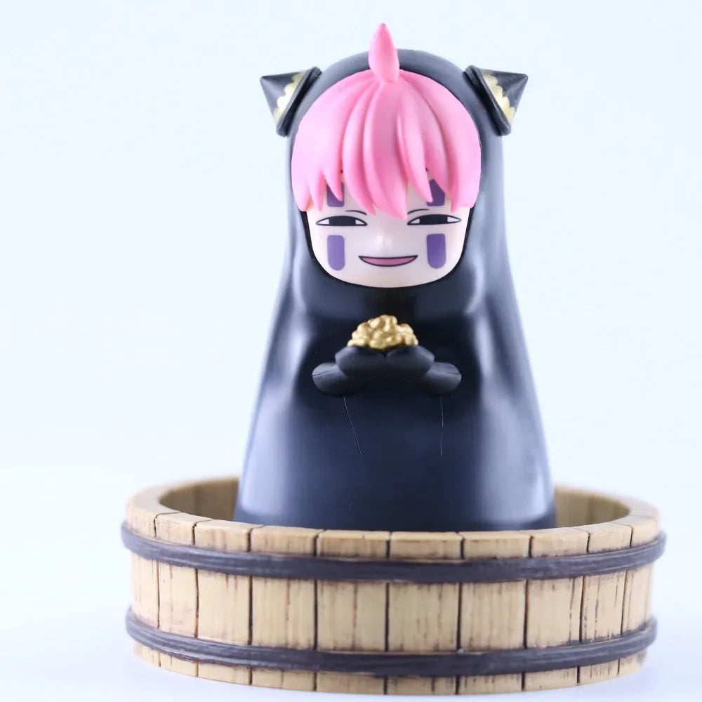 9.5cm/3.74in Anime SPY FAMILY Figure No Face Man Cosplay Anya Forger Action Figures Pvc Statue Collection Model Toys Gifts