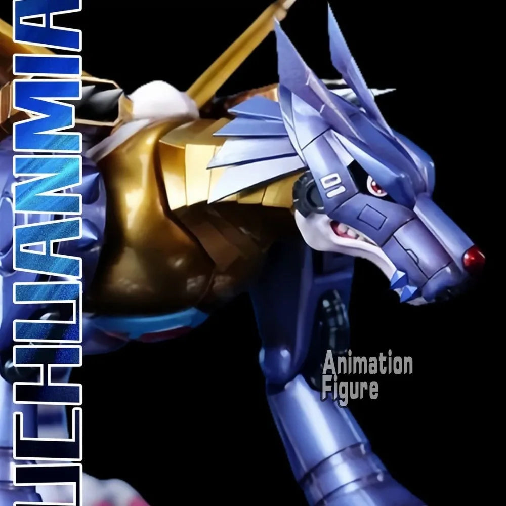 9cm/3.54in Anime Digimon Adventure Figure Metal Garurumon Action Figures Pvc Collection Model Toys for Children Gifts