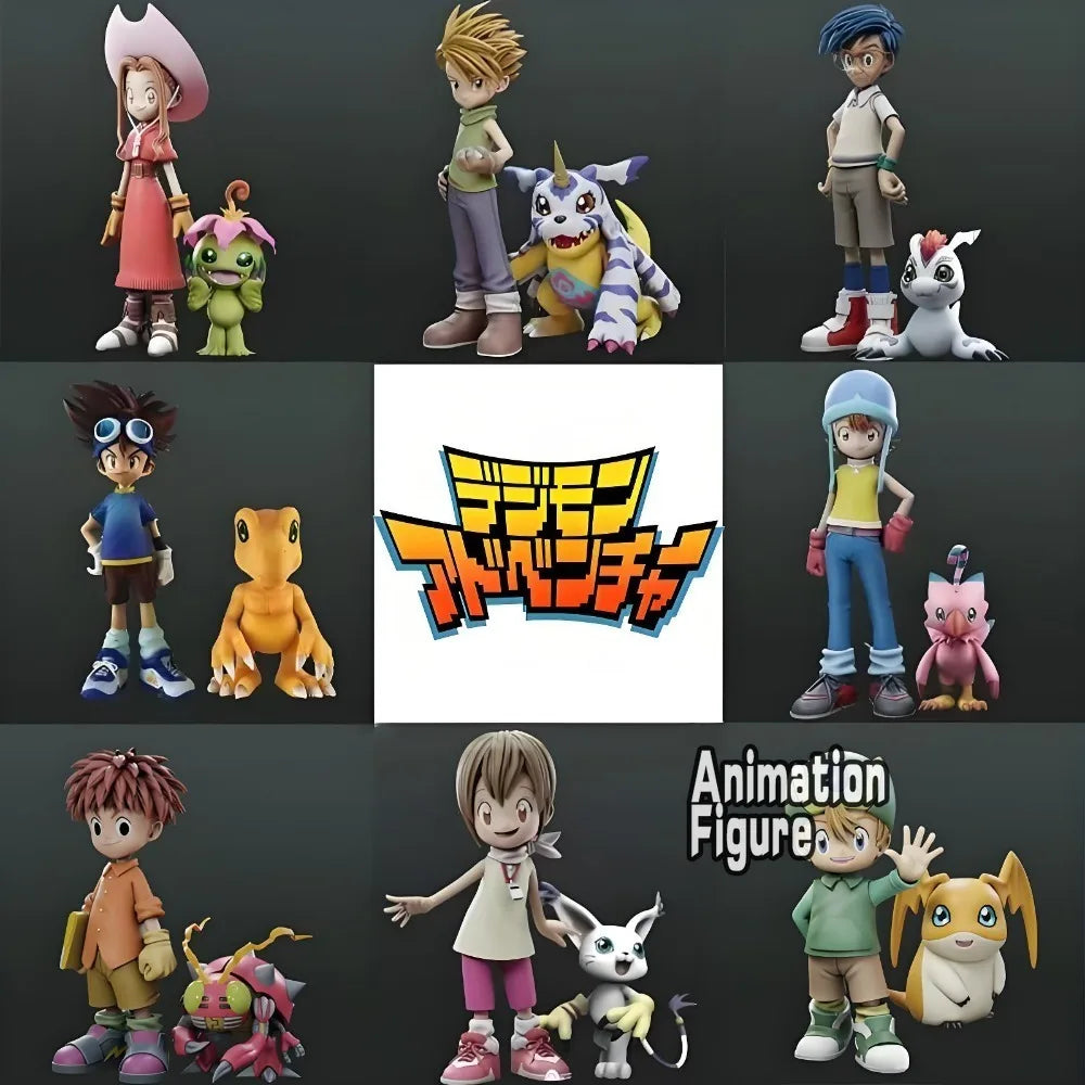 5-16cm Anime Digimon Adventure Figures Eight Main Characters Action Figure Pvc Statue Collection Model Toys Gifts