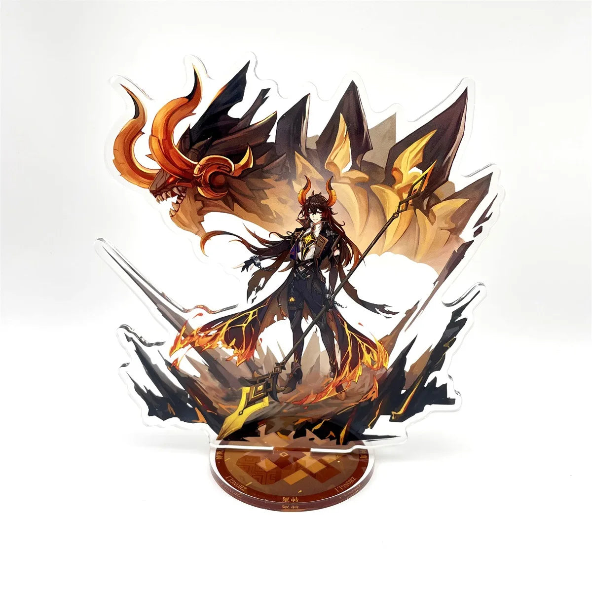 Anime Figure Genshin Impact Furina Arlecchino Xiao Yae Miko Yelan Acrylic Stand Model Plate Desk Decor Standing Sign Fans Gift