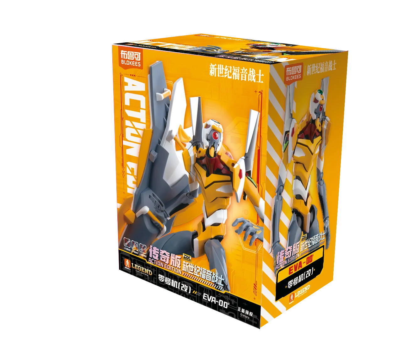 BLOKEES Original EVANGELION-02 01 08 EVA00 NEON GENESIS EVANGELION Asuka Shinji Assembled Action Figure Anime Robot Armor Toys