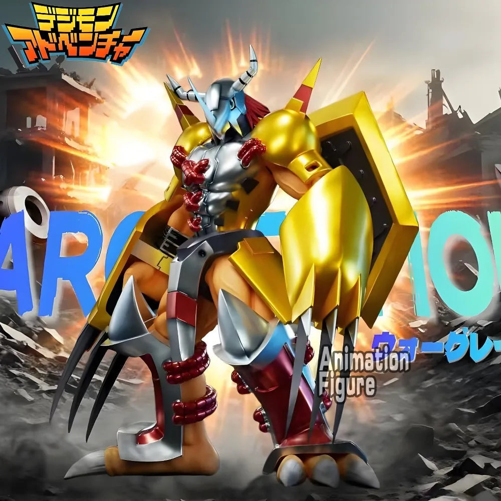19cm/7.48in Anime Digimon Adventure Figure War Greymon Action Figures Pvc Statue Collection Model Toys Gifts