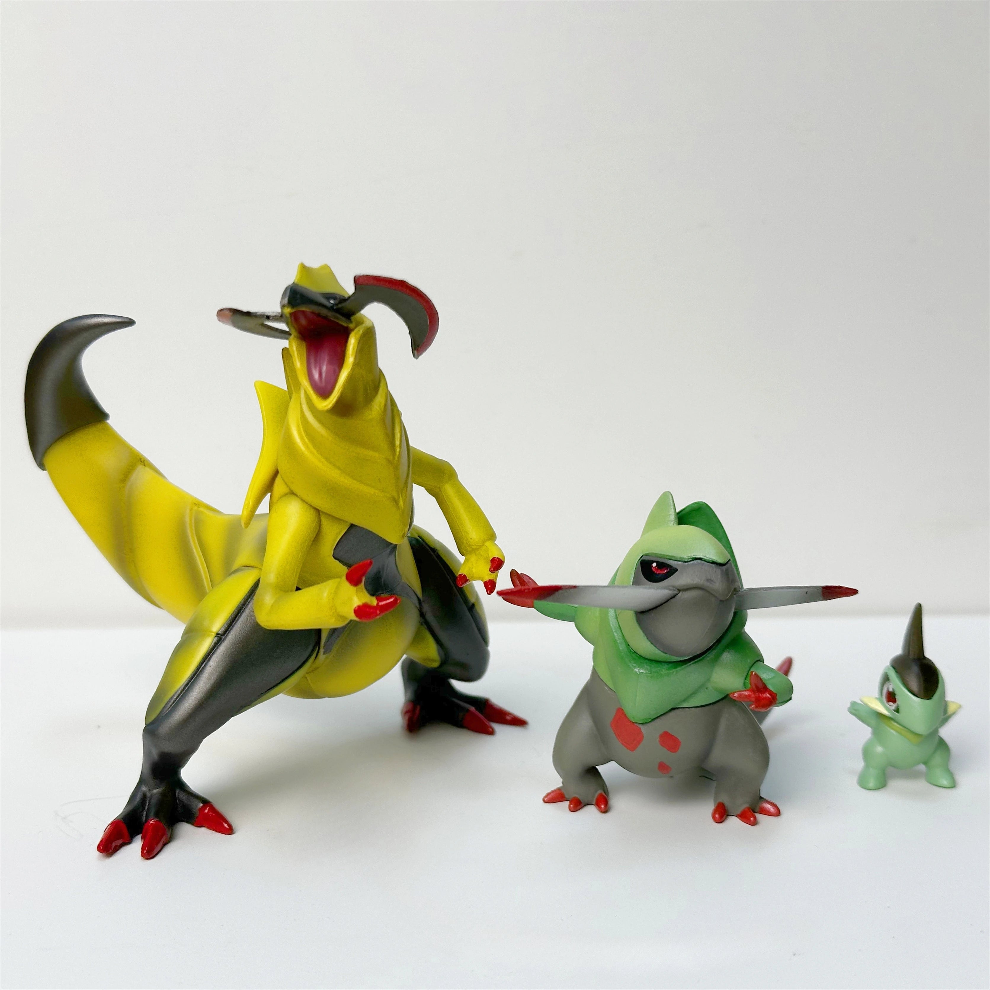 3-9cm Anime Pokemon Figure Haxorus Combination Action Figures Pvc Collection Model Toys for Children Gifts