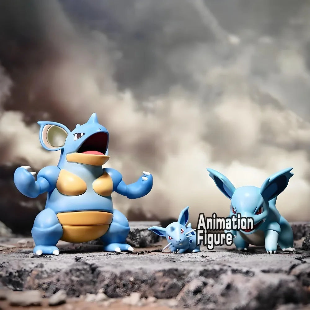 2-6cm Anime Pokemon Figure Nidoqueen And Nidoking Action Figures Pvc Collection Model Toys for Children Gifts