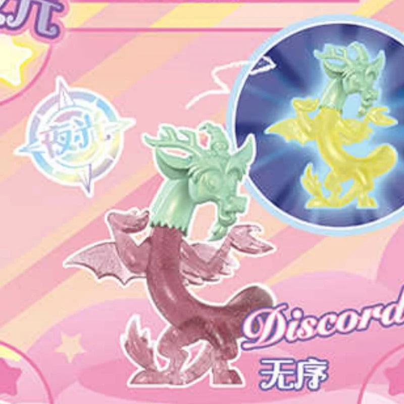 New KAYOU My Little Pony Rubber Doll Vol.2 Sparkling Space Princess Flowing Light Edition Pinkie Pie Fluttershy Rarity Kids Gift