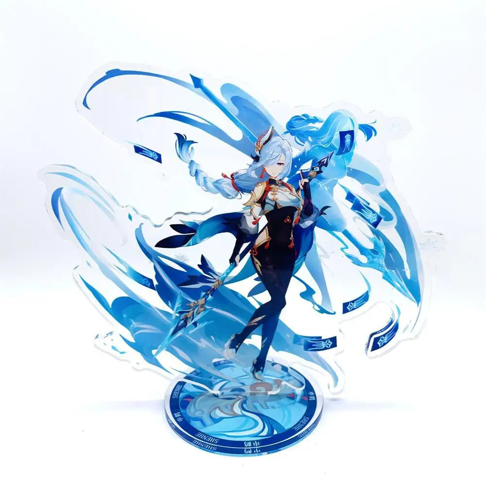 Anime Figure Genshin Impact Furina Arlecchino Xiao Yae Miko Yelan Acrylic Stand Model Plate Desk Decor Standing Sign Fans Gift