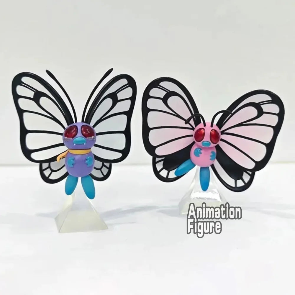 6.5cm/2.56in Anime Pokemon Figure Butterfree Action Figures Pvc Collection Model Toys for Children Gifts