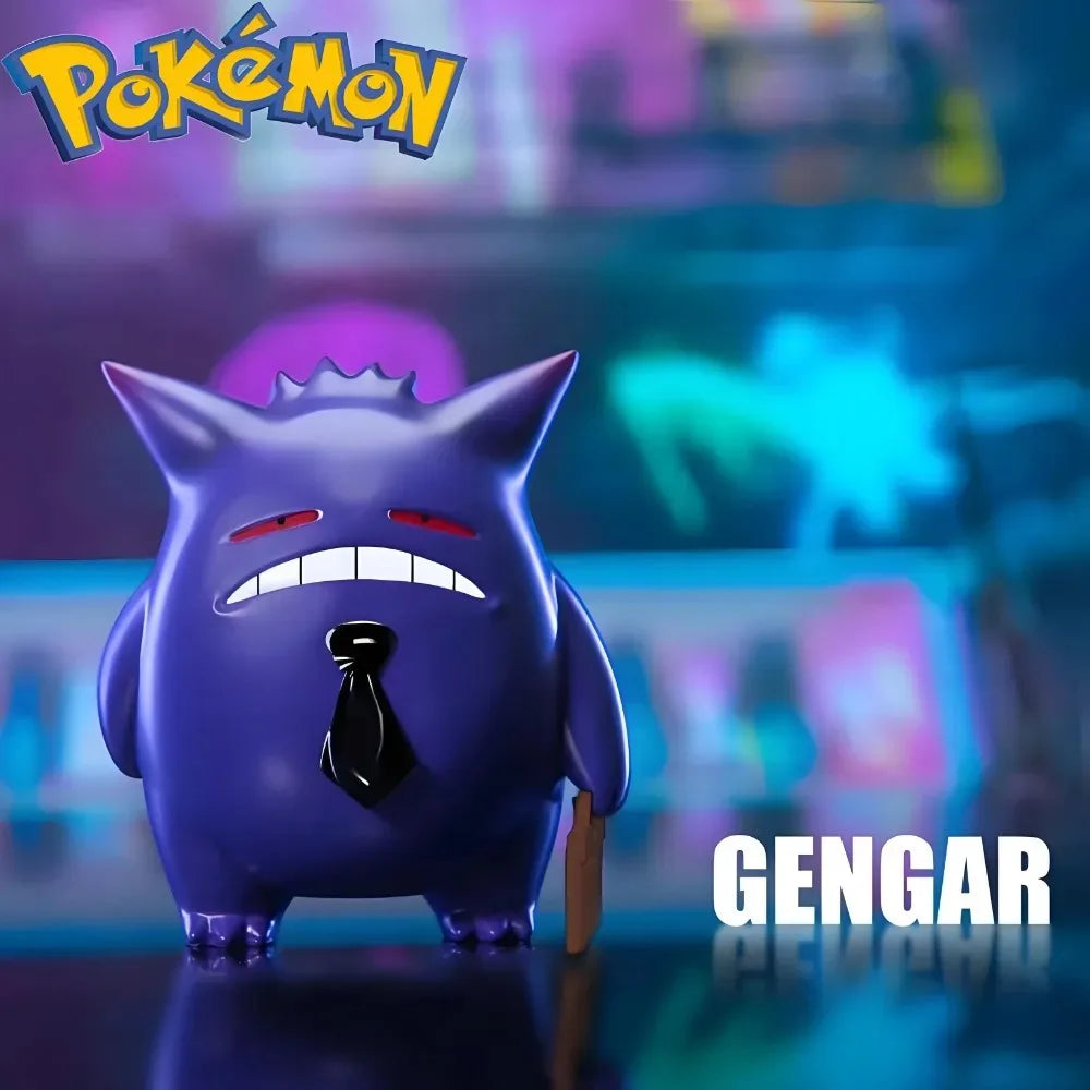 11.5cm/4.53in Anime Pokemon Figure Wage Earner Gengar Action Figures Pvc Statue Collection Model Toys Gifts