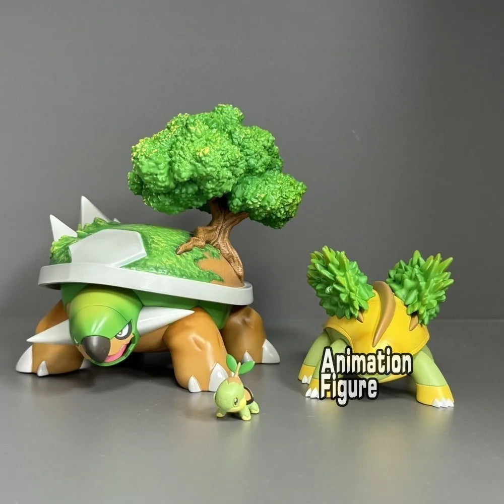 2-11cm Anime Pokemon Figure Torterra Evolutionary Group Action Figures Pvc Collection Model Toys for Children Gifts