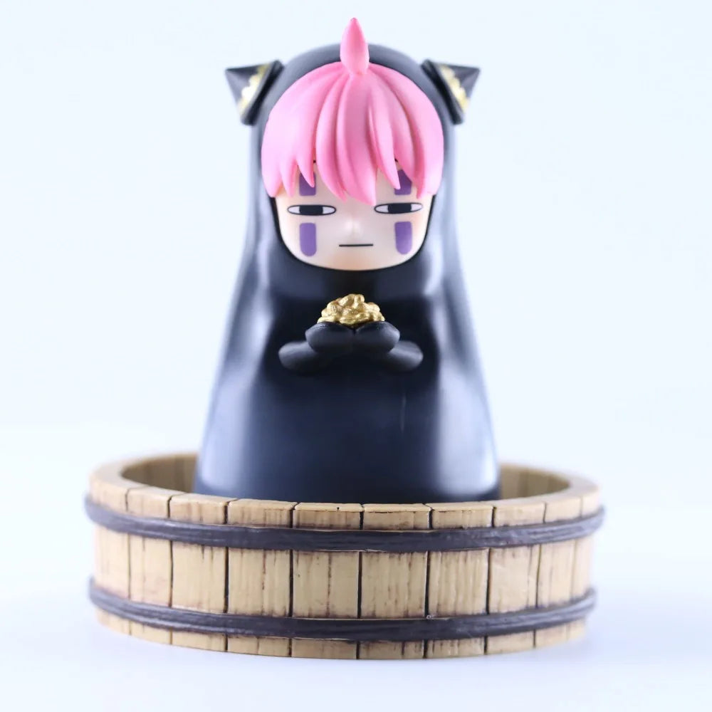9.5cm/3.74in Anime SPY FAMILY Figure No Face Man Cosplay Anya Forger Action Figures Pvc Statue Collection Model Toys Gifts