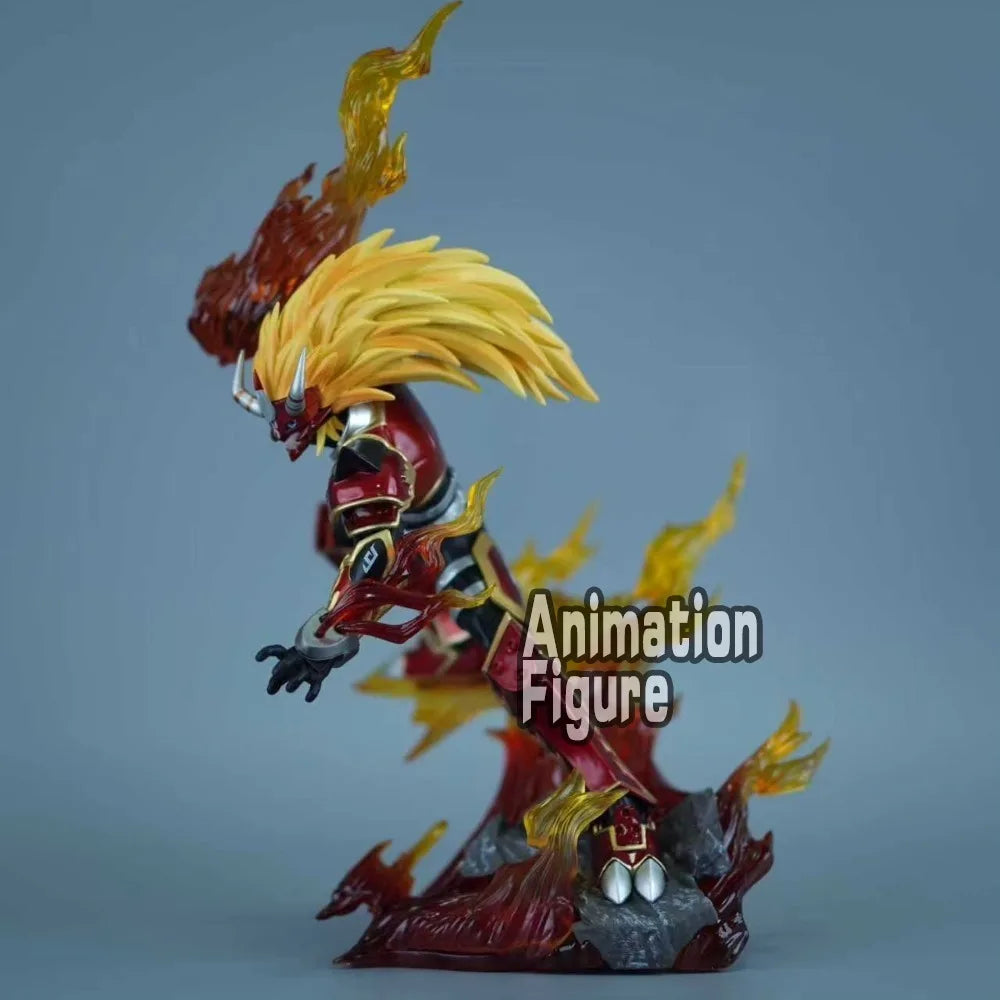 26cm/10.24in Anime Digimon Adventure Figure Agnimon Action Figures Pvc Collection Model Toys for Children Gifts