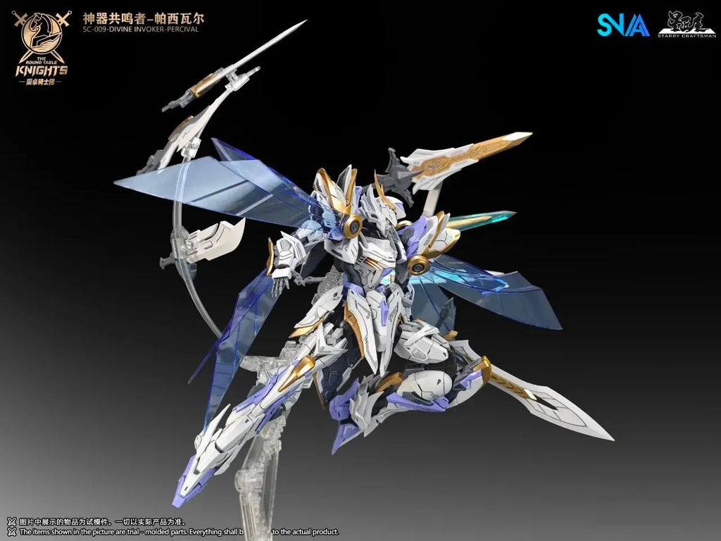 In Stock SNAA SC-009 Divine Invoker Percival Deluxe SC-002 Titan Greatsword Tristan The Round Table Knights Model Kit Toy Gift