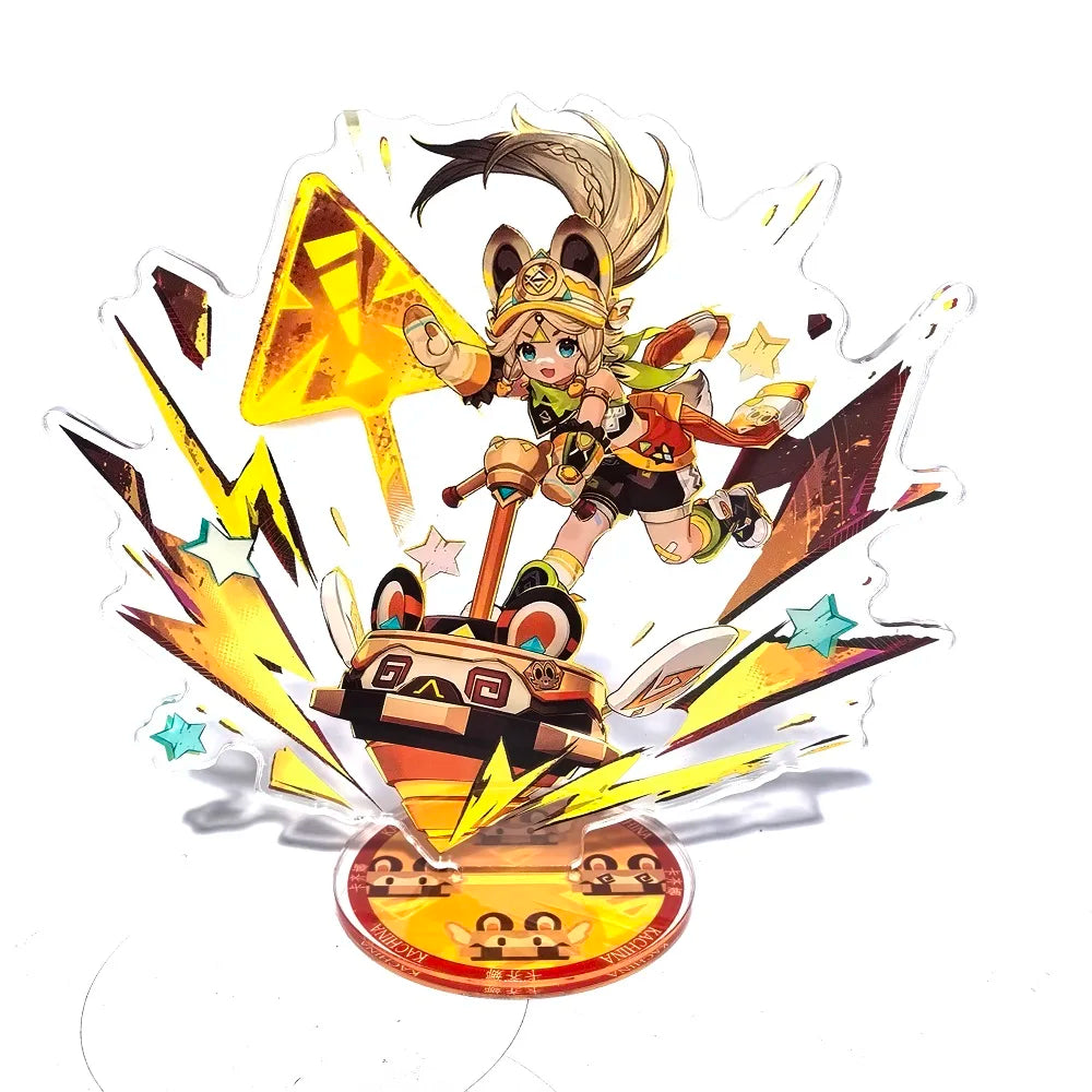 Anime Game Genshin Impact Stand Model Acrylic Action Figure Xilonen Kinich Mualani Creative Toy Gift