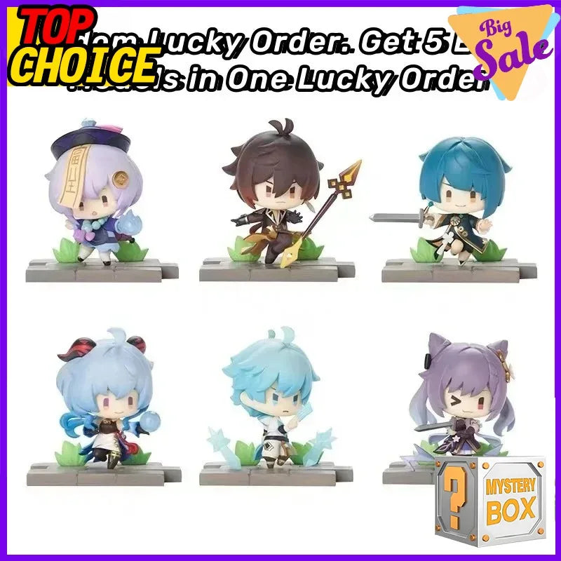 Genshin Impact Official Paimon Aether Action Figure Blind Box Mystery Collectible Toy Anime Game Merchandise Gift for Fans