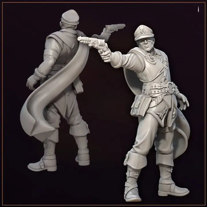 32mm , miniature model resin figure ，Merchants of the dark alley , Unassembled and unpainted kit